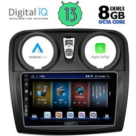 DIGITAL IQ BXD 8108_CPA Мултимедия за кола 9 инча за DACIA LOGAN-SANDERO 2012-2019