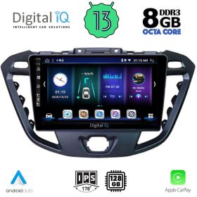 DIGITAL IQ BXD 8177_CPA MULTIMEDIA 9" for FORD TRANSIT CUSTOM-TORNEO CUSTOM 2013-2019