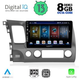 DIGITAL IQ BXD 8188_CPA Мултимедия за кола 10 инча за HONDA CIVIC 4D 2006-2012