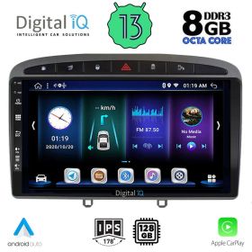 DIGITAL IQ BXD 8513_CPA Мултимедия за кола 9 инча за PEUGEOT 308 2007-2012