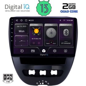 DIGITAL IQ BXB 1707_GPS Мултимедия за кола 10 инча за CITROEN C1-PEUGEOT 107-TOYOTA AYGO 2005-2014