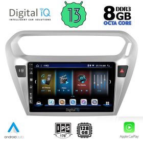 DIGITAL IQ BXD 8511_CPA Мултимедия за кола 9 инча за CITROEN ELYSEE-PEUGEOT 301 2013>