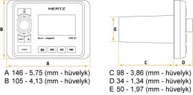 Hertz Marine HMR 50 3-Zone Медиа Плеър