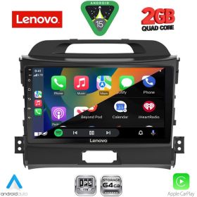 LENOVO LVD 2325_CPA  Мултимедия за кола 9 инча за  KIA SPORTAGE 2010-2015