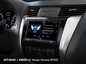 Alpine KIT-8NAV-DX 8" монтажен кит с интерфейс за управление от волана за Nissan Navara NP300