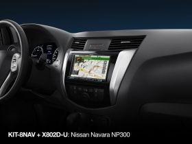 Alpine KIT-8NAV-DX 8" монтажен кит с интерфейс за управление от волана за Nissan Navara NP300