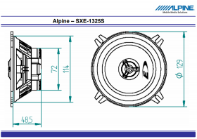Alpine SXE-1325S