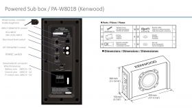 Активна бас-кутия Kenwood PA-W801B