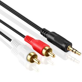Mini Jack Plug 3.5mm to 2 Red White RCA Stereo Audio Cable