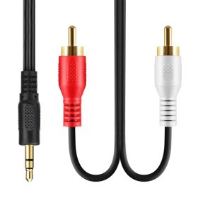 Mini Jack Plug 3.5mm to 2 Red White RCA Stereo Audio Cable