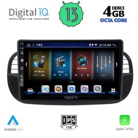 DIGITAL IQ BXD 6130_CPA Мултимедия за кола 9 инча за FIAT 500 2007-2015