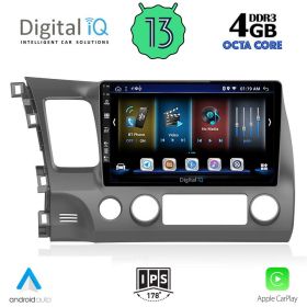DIGITAL IQ BXD 6188_CPA Мултимедия за кола 10 инча за HONDA CIVIC 4D 2006-2012